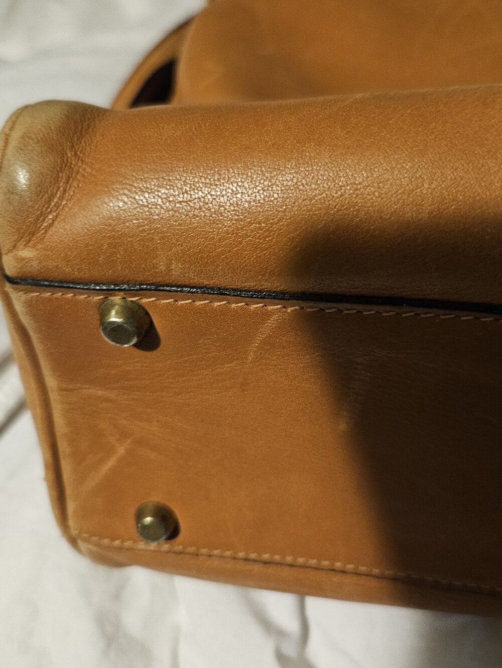 MARK CROSS HANDBAG, VINTAGE MARK CROSS LEATHER PURSE, Mark Cross Shoulder Bag - Picture 10 of 16
